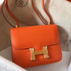 Hermes Mini Constance 18cm Orange Epsom Bags