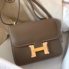 Hermes Mini Constance 18cm Taupe Epsom Bags