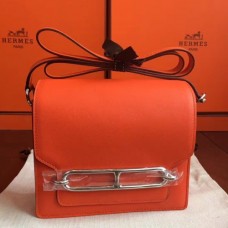 Hermes Mini Sac Roulis Bags In Orange Swift Leather