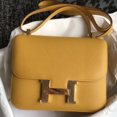 Hermes Mini Constance 18cm Jaune Epsom Bags
