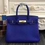 Hermes Birkin 30cm 35cm Bags In Electric Blue Clemence Leather