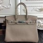 Hermes Birkin 30cm 35cm Bags In Grey Clemence Leather