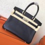 Hermes Black Epsom Birkin 30cm Handmade Bags