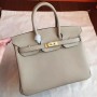 Hermes Grey Epsom Birkin 25cm Handmade Bags