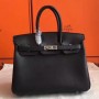 Hermes Black Swift Birkin 30cm Handmade Bags