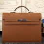 Hermes Brown Kelly Depeche 38cm Briefcase Bags